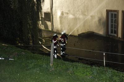 Caddy Halle brennt aus in Koenigsbach Stein